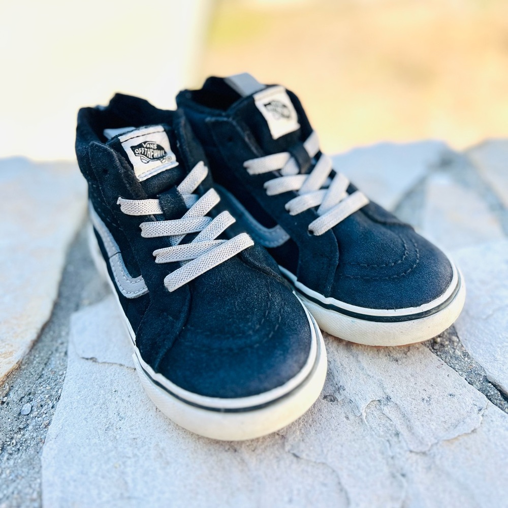 Vans Kids Black High-Top Sneakers